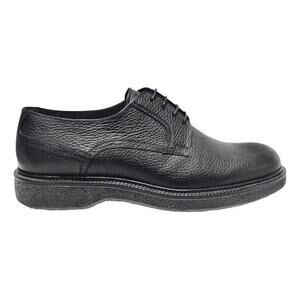 AUTHENTIC STEFANO RICCI BLACK CALFSKIN LACED CAP TOE DRESS SHOES, SIZE 10